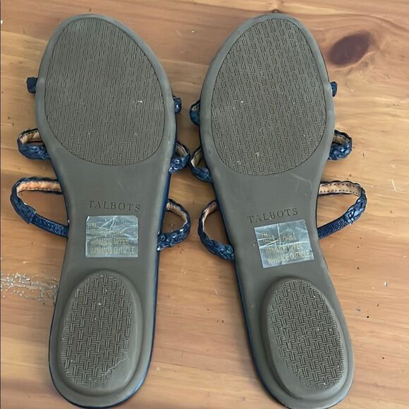 Talbots Women's Navy Blue Sandals - Picture 4 of 5
